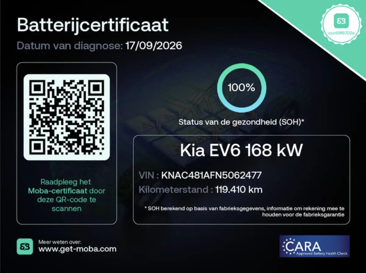 EV6 GT-Line 77.4 kWh|Head-Up|Pano|100% batterij